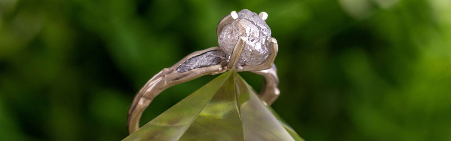 Rough Cut Gemstone Jewelry