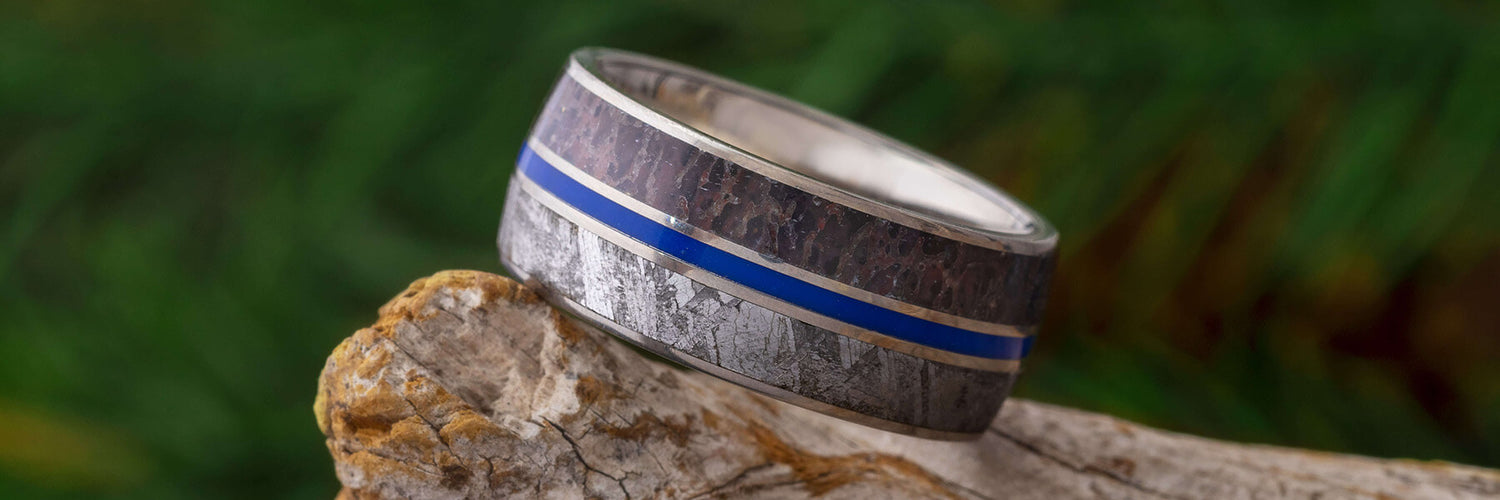Blue Enamel Ring