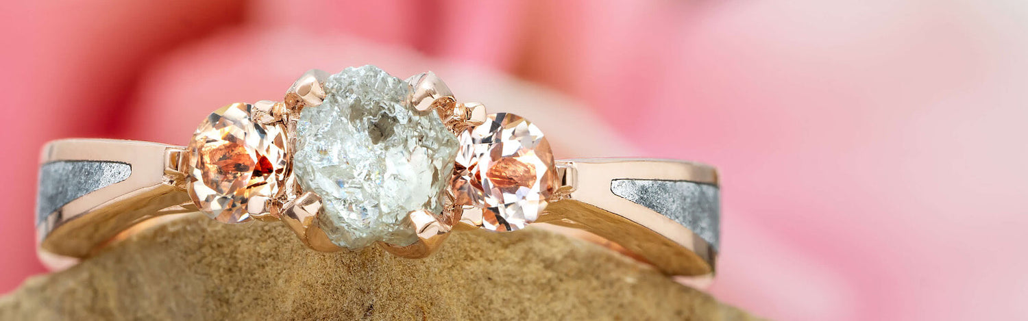 Authentic Meteorite Engagement Rings | Jewelry by Johan