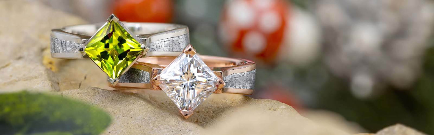 Square Cut Engagement Ring