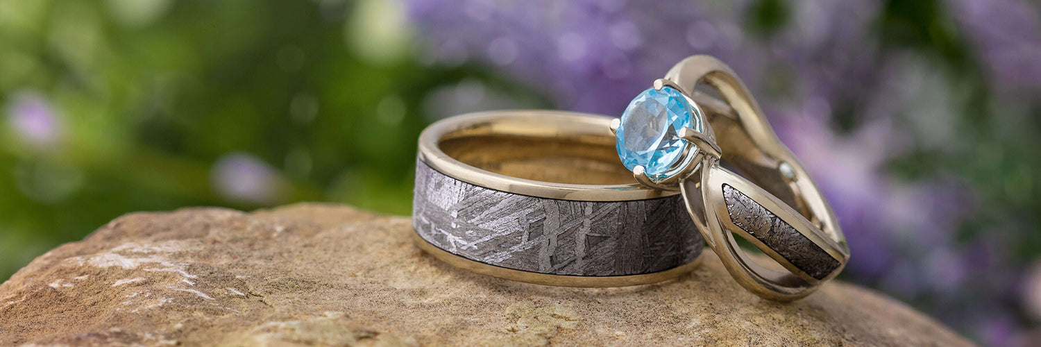 Gibeon Meteorite Ring Set