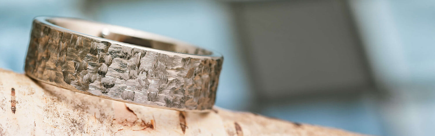 Rings with Hammered Profile