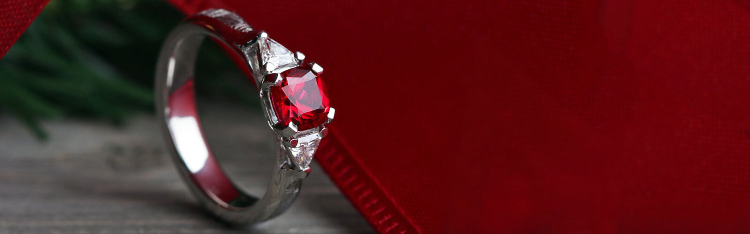 July Birthstone Jewelry Ruby Ring