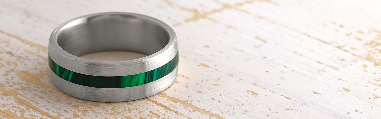 Malachite Rings for Men