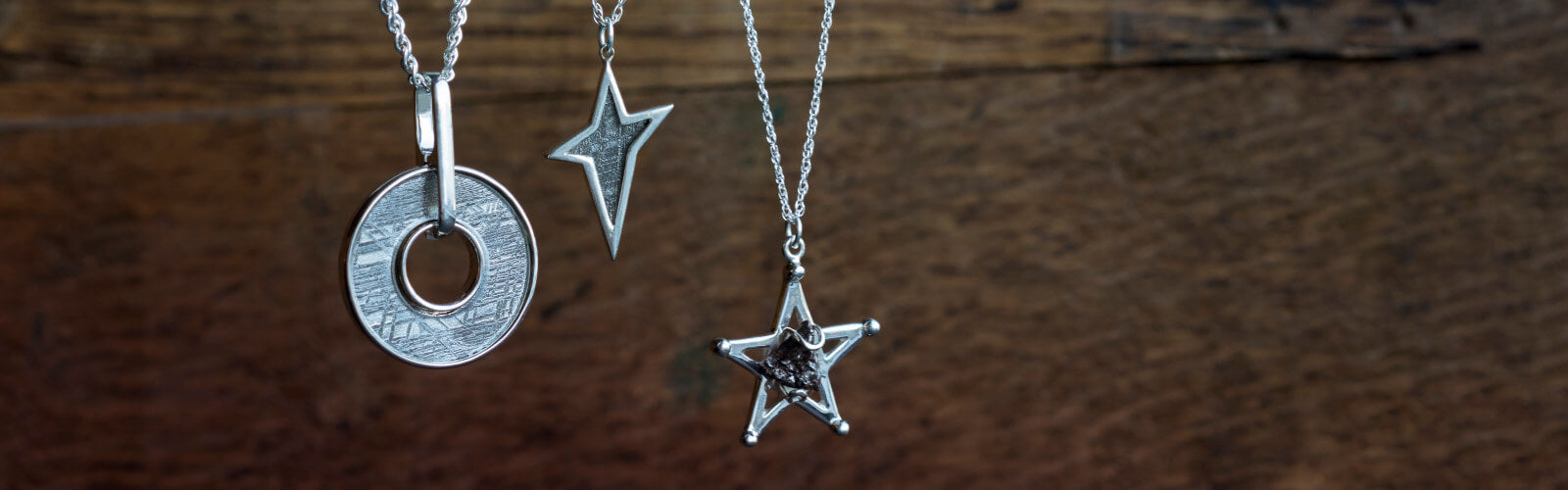 Jewelry by Johan Meteorite Necklaces