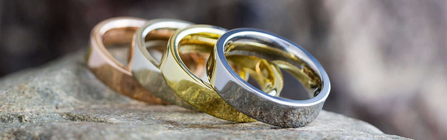 Simple Wedding Bands in Precious Metals