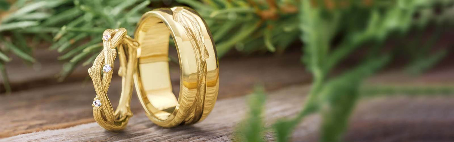 Yellow Gold Wedding Ring Sets