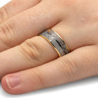 Mokume and Meteorite Wedding Ring