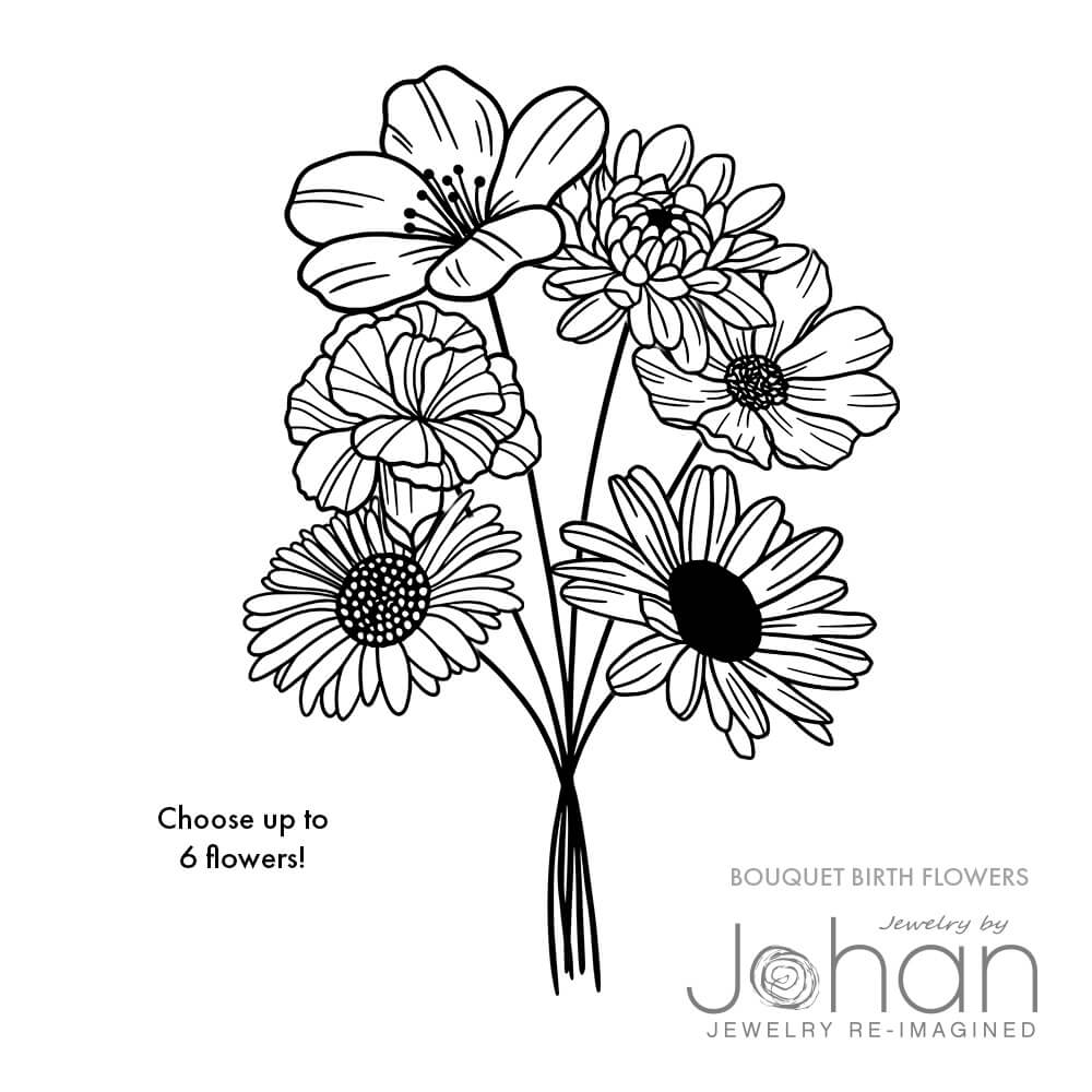 Multiple Flower Engraving Example | 6 Flowers