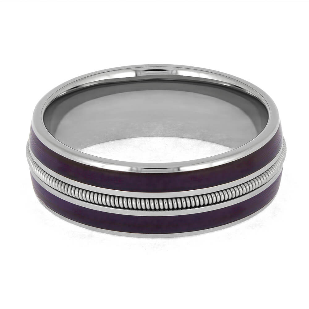 Handmade Prince Ring with Purple Vinyl