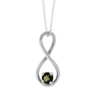 Moldavite Infinity Necklace