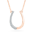 Roe Gold & Diamond Horseshoe Necklace