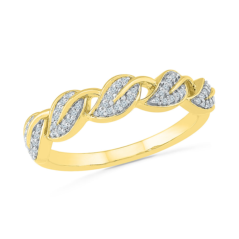 Stackable Wedding Band with Diamond Leaf Design - Jewelry by Johan