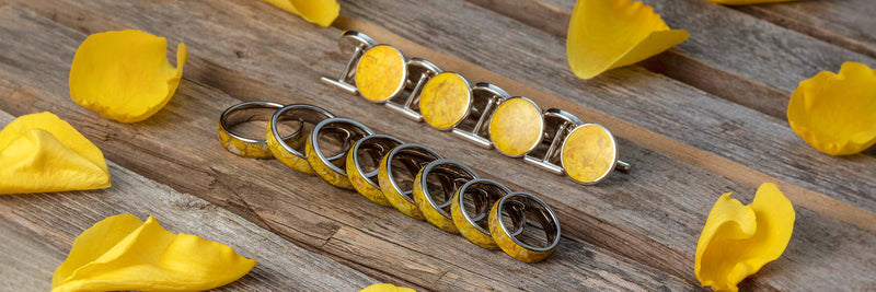 Story Behind the Ring - Memorial Jewelry for Yellow Rose