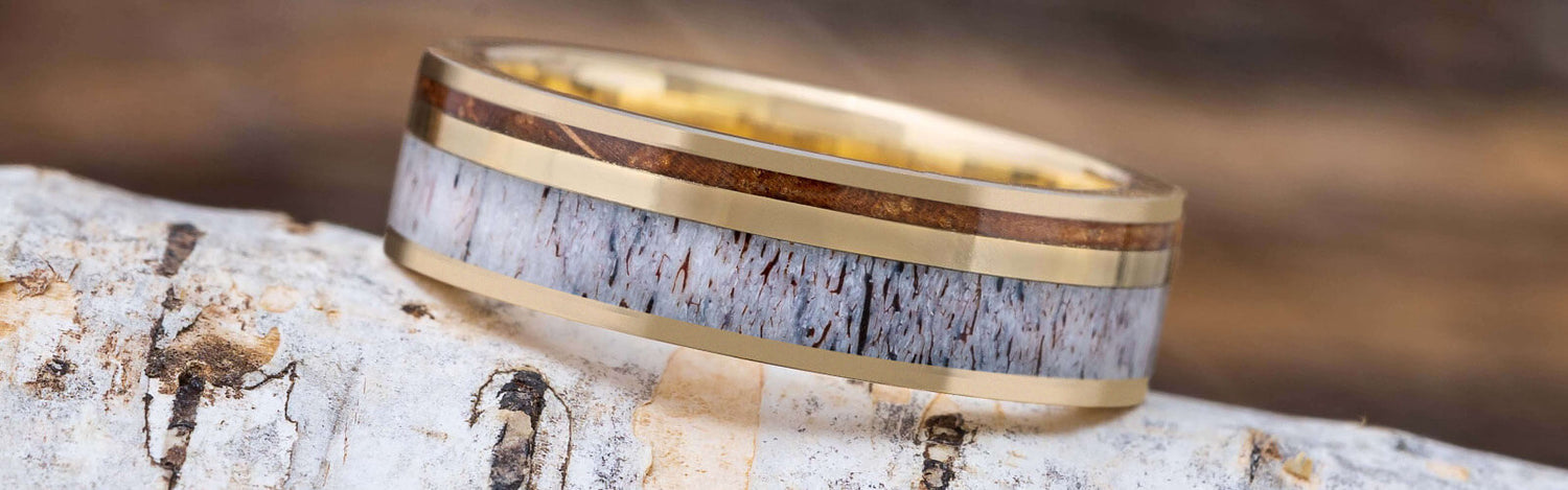 Antler Wedding Rings