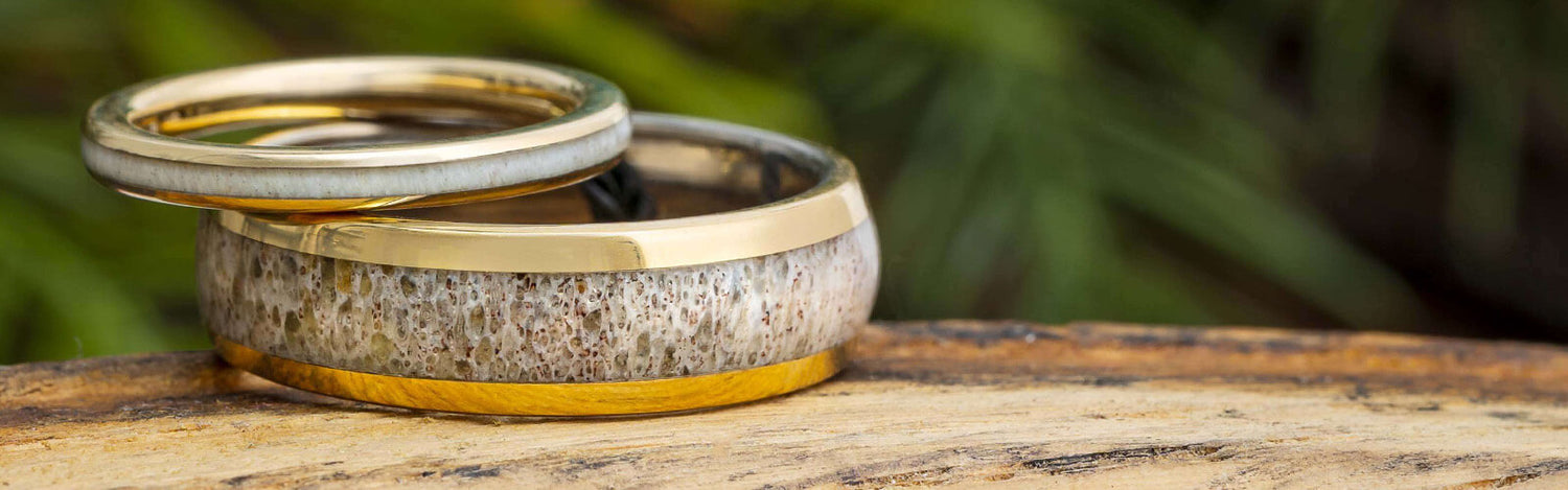 Golden Antler Rings