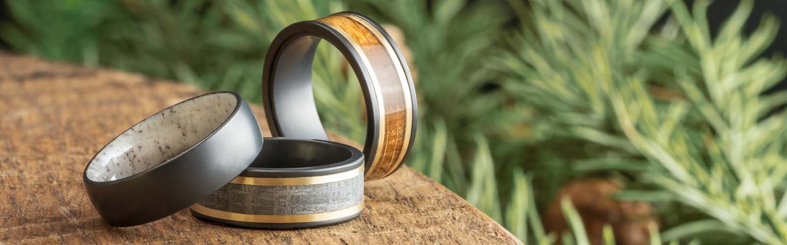 Black Zirconium Wedding Rings