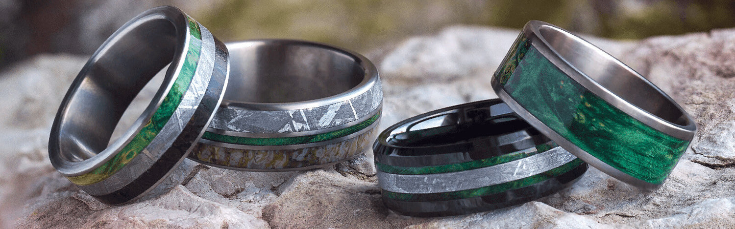 Green Wedding Bands