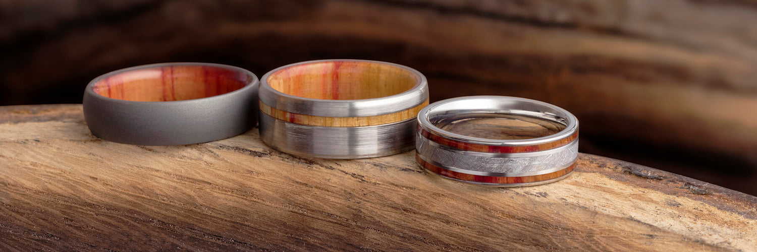 High Quality Wood Men's Wedding Bands