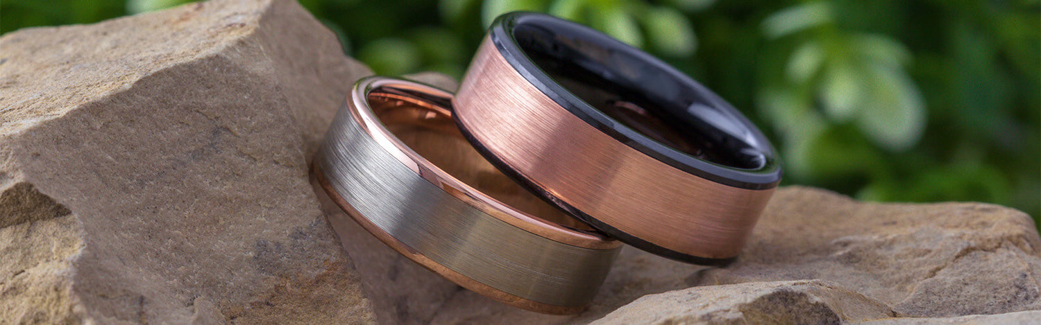 Solid Metal Wedding Rings