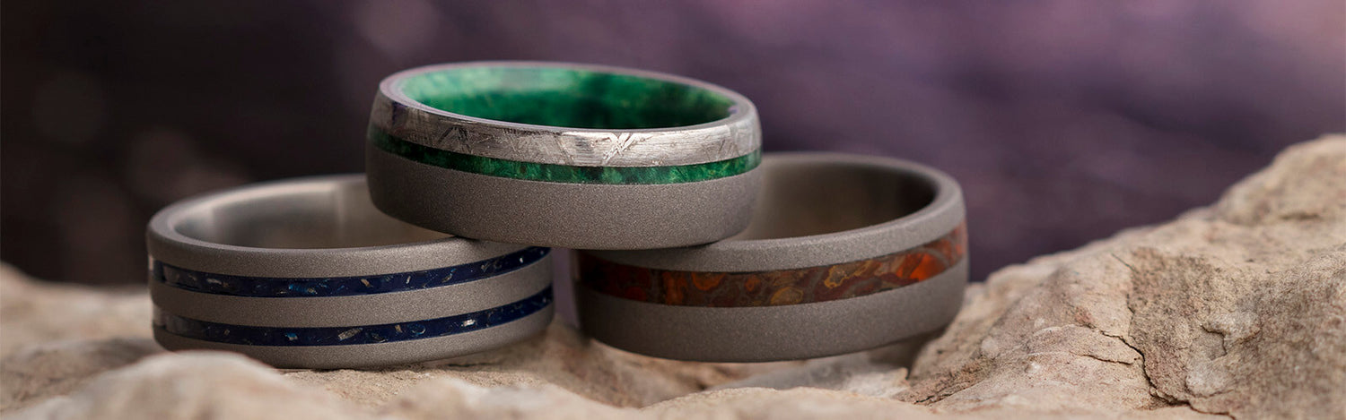 Sandblasted Wedding Rings