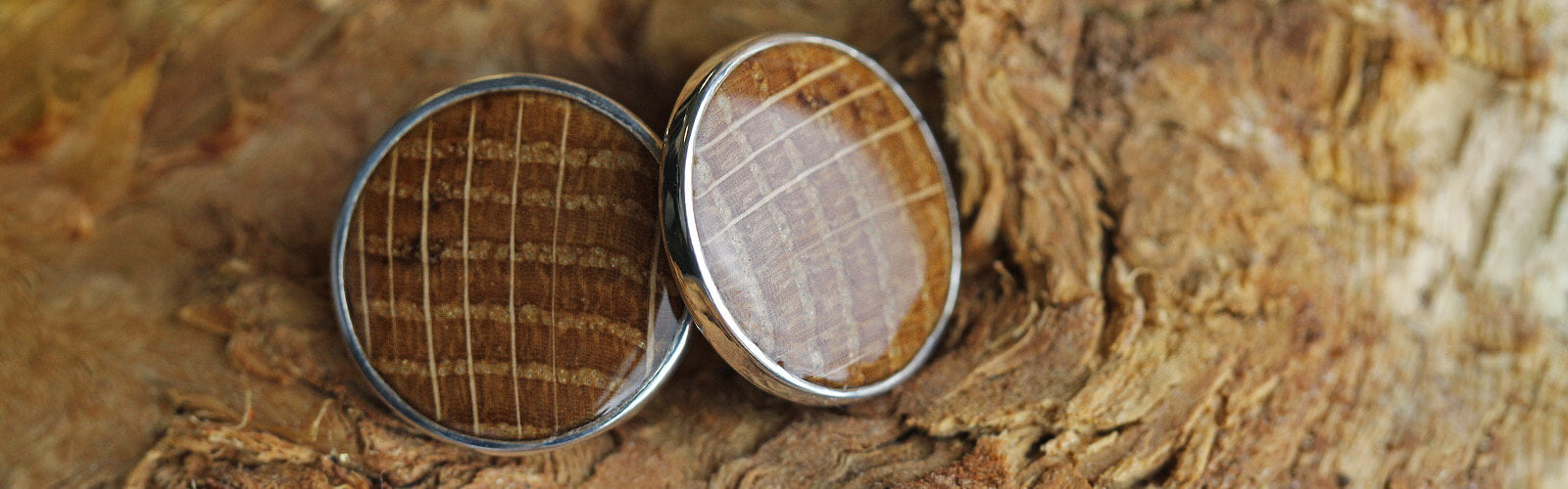 Wood Cuff Links from Jewelry by Johan