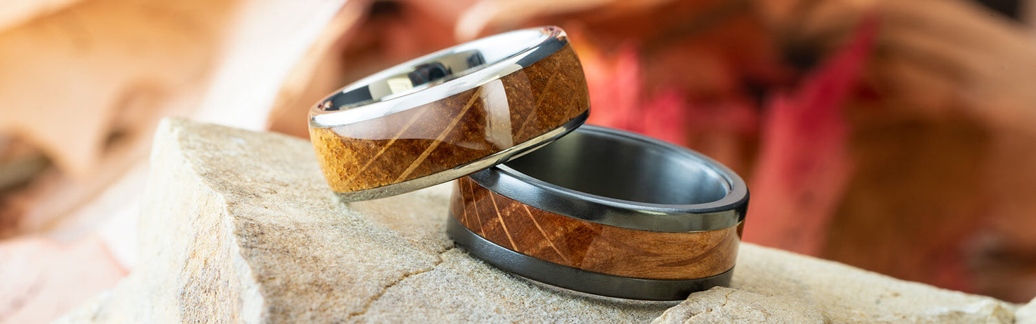 Whiskey Barrel Oak Wood Jewelry