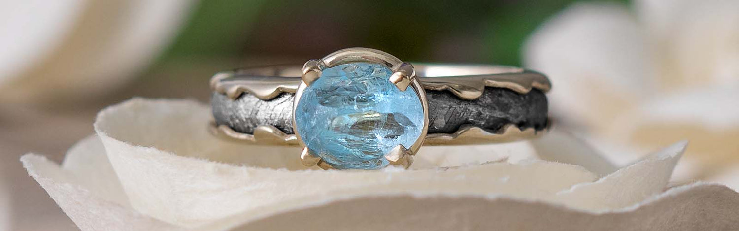 Aquamarine Engagement Rings