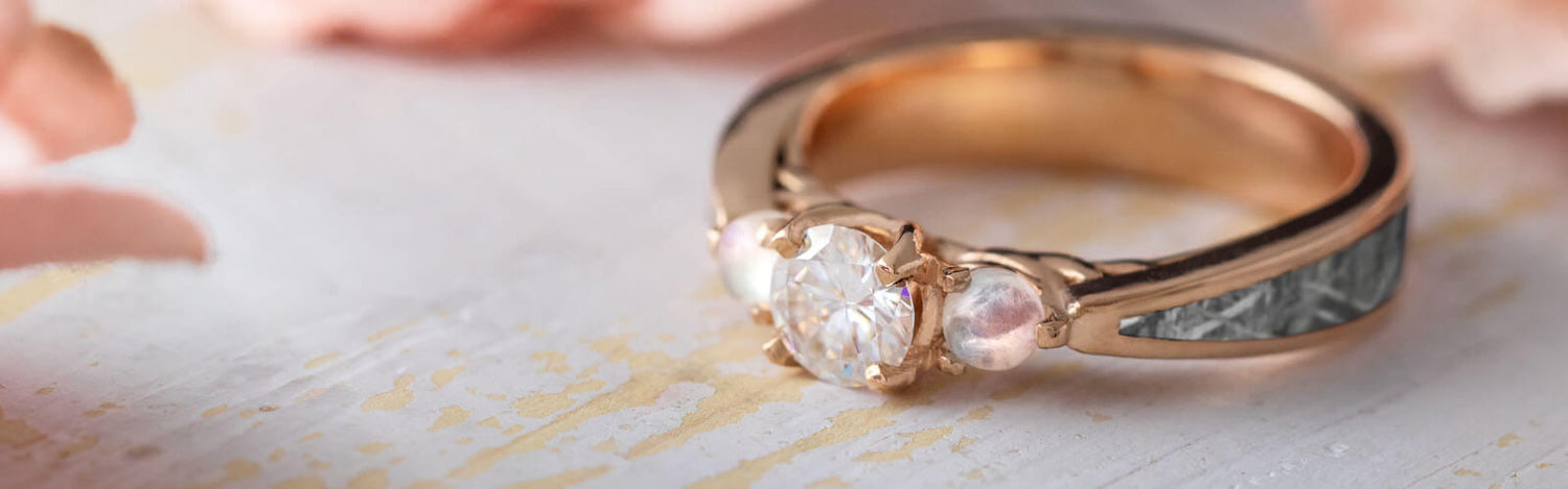 Moonstone Engagement Rings