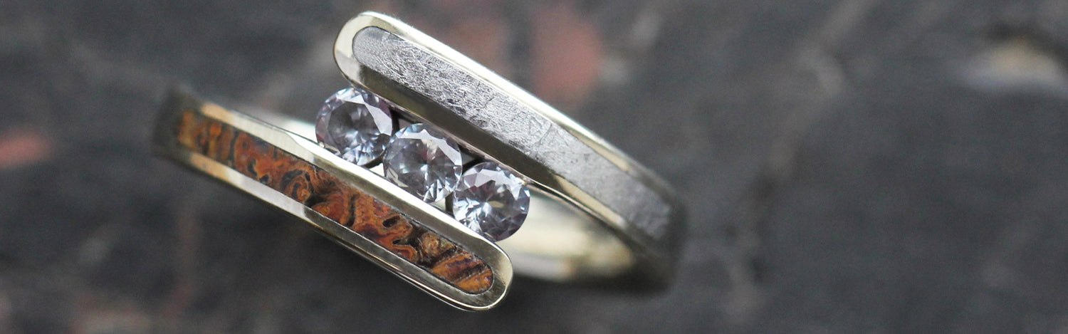 Dinosaur Bone Engagement Rings