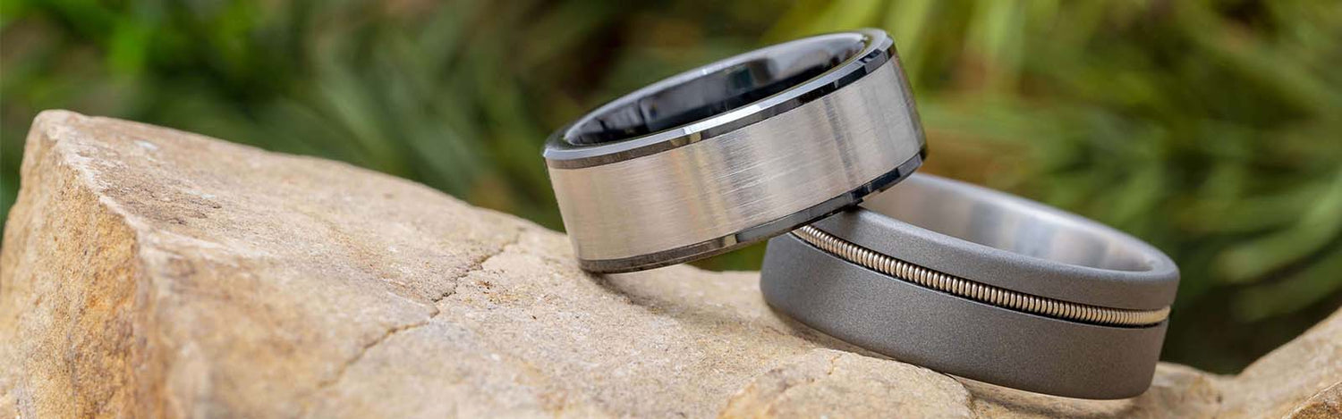 All Metal Wedding Bands for Men