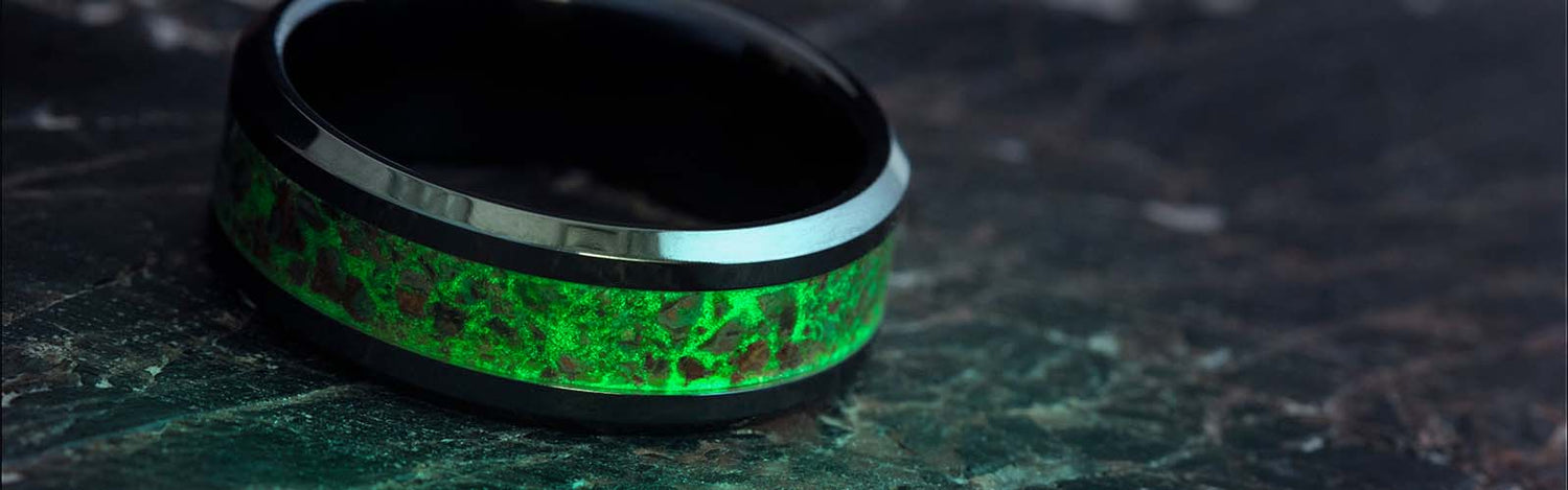 Men's Glow in the Dark Wedding Bands