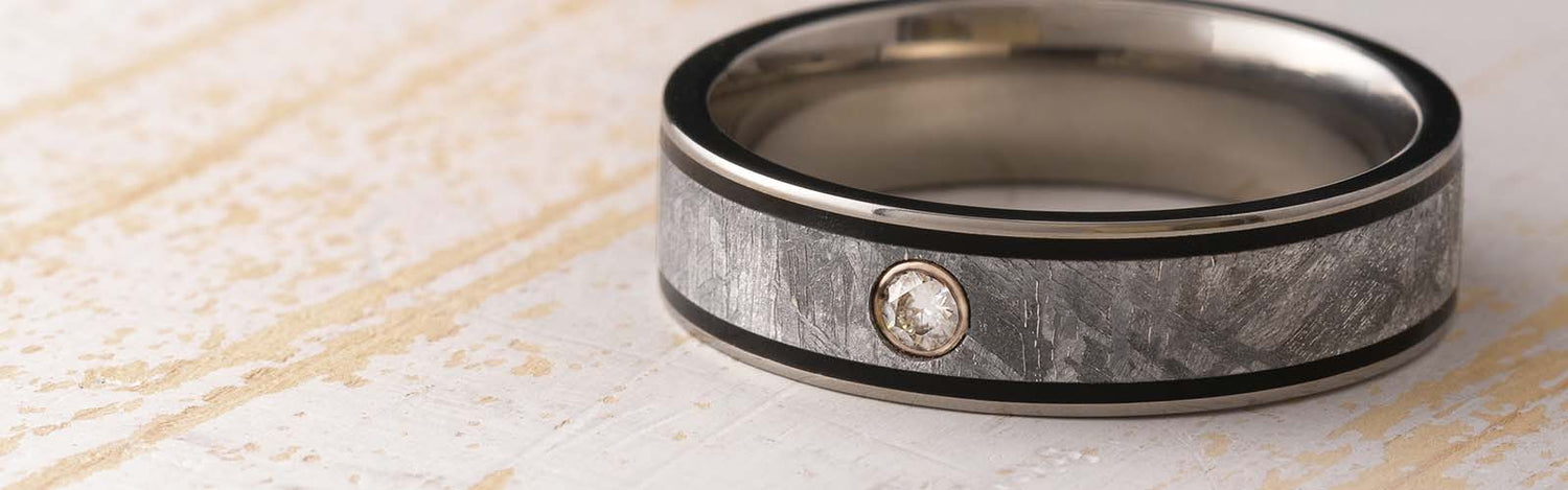 Men's Moissanite Wedding Bands