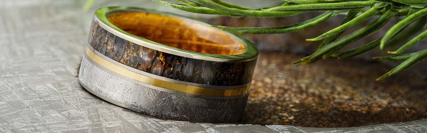 Meteorite Rings, 10mm