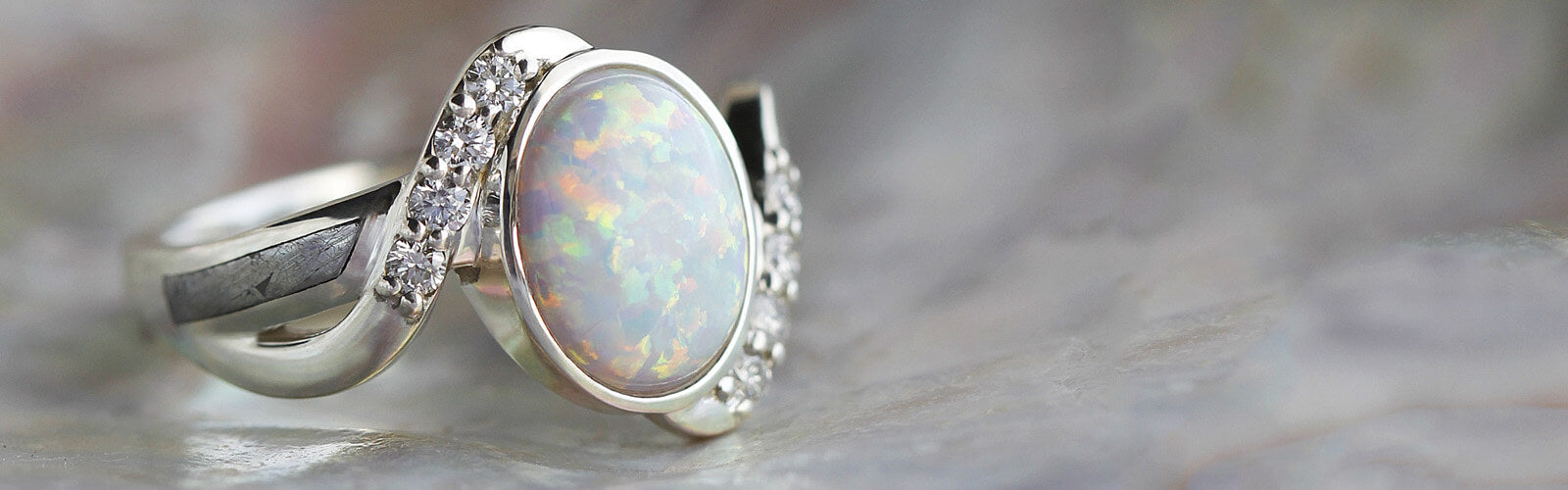October Birthstone Jewelry Opal Ring
