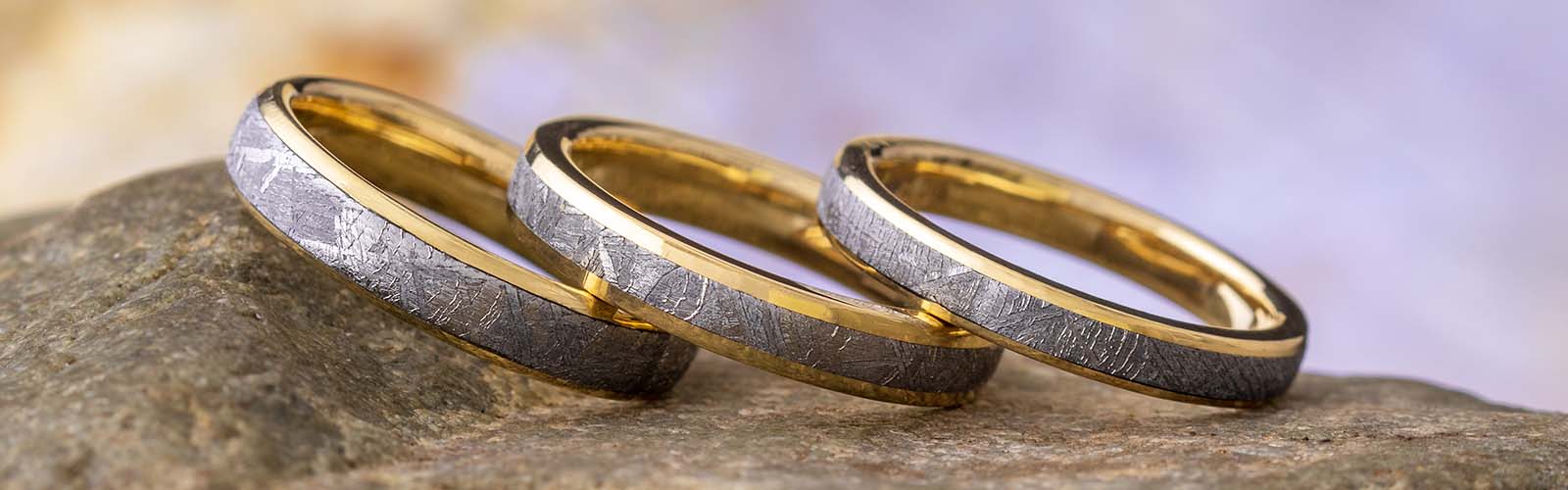 Promise Rings featuring Meteorite