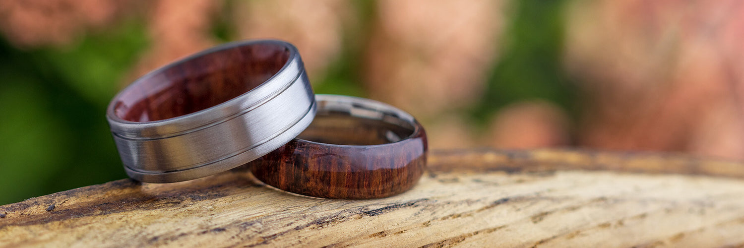 Rosewood Men's Wedding Bands