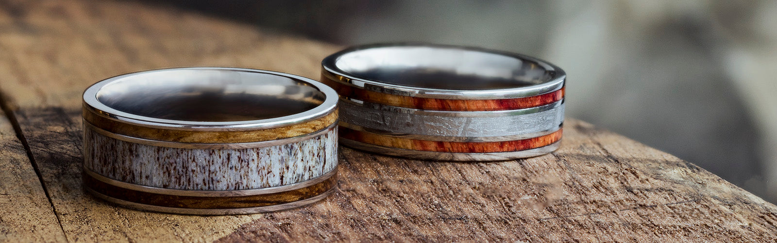 Triple Inlay Wedding Bands from Jewelry by Johan