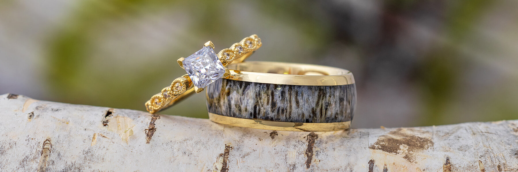 Matching Yellow Gold Rings for Him and Her