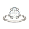 by Jewelry by Johan Oval Charles & Colvard Solitaire Moissanite Engagement Ring in White Gold 002179
