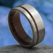 Wood and Titanium Wedding Band