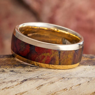 Yellow Gold Jasper Ring