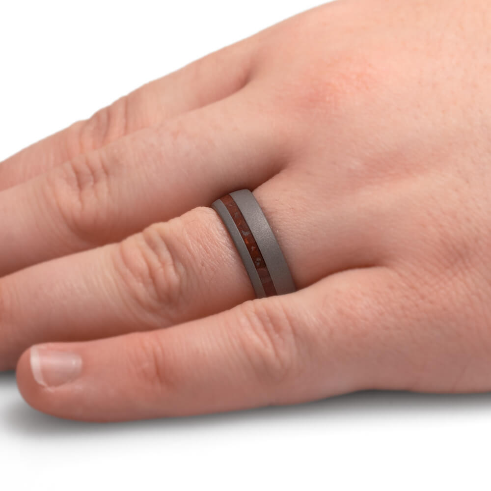 Dino Bone Wedding Band for Men