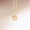 Yellow Gold Opal Necklace