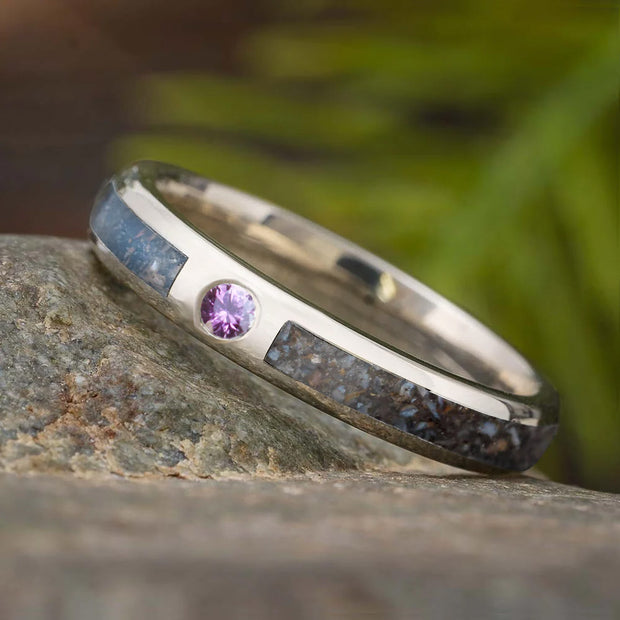Dinosaur Bone Women's Wedding Band