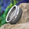 Titanium and Authentic Meteorite Ring