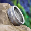 Tungsten & Meteorite Men's Wedding Band