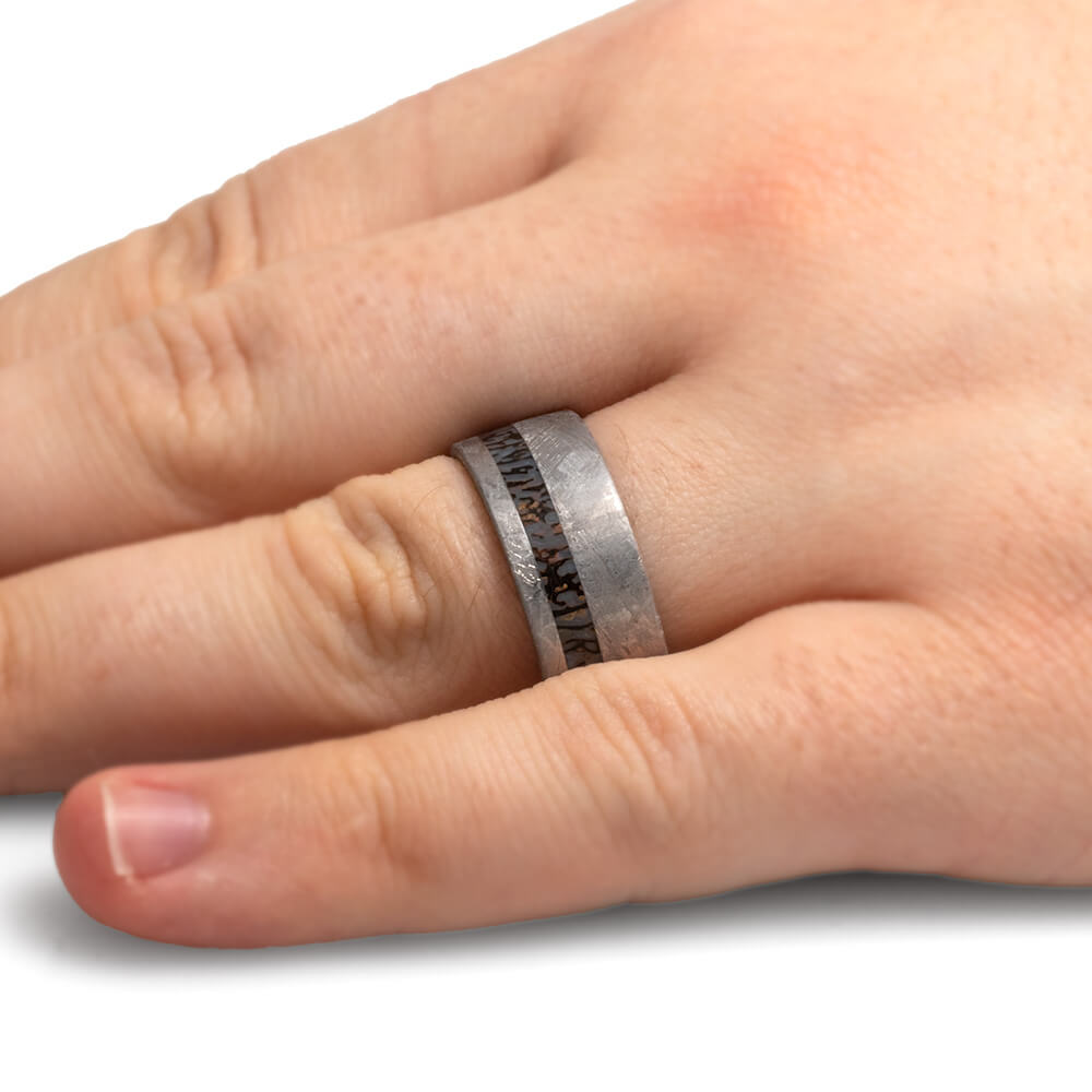 Meteorite and Fossil Ring