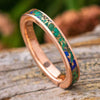 Gem Alloy Wedding Band in Rose Gold