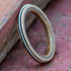 White Gold Guitar String Wedding Band